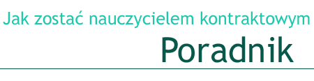 Poradnik na nauczyciela kontraktowego
